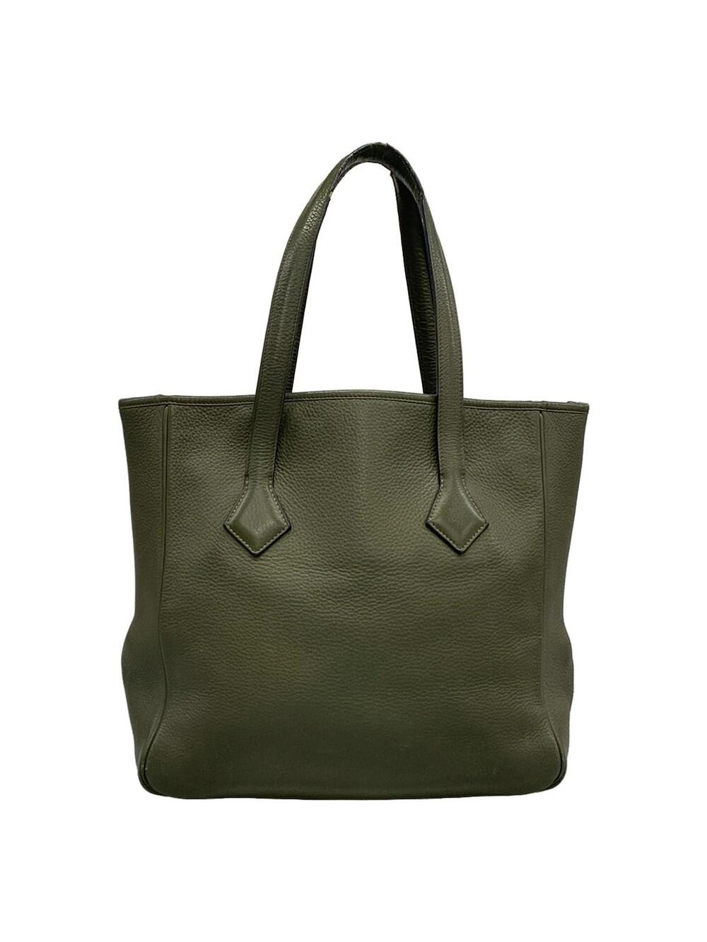 Hermes Victoria Cabas 32 Khaki #290531H11B